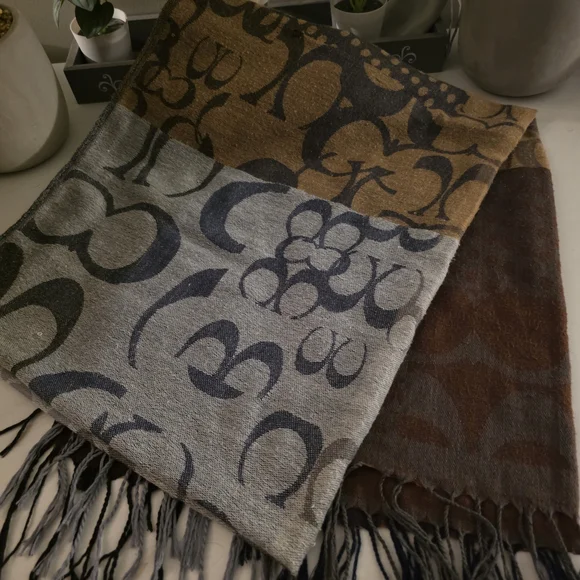 Coach Multicolor Patterned Scarf - Picture 2 of 6